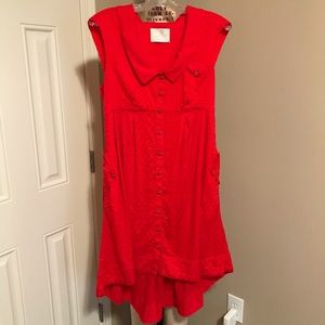 Cap Sleeve High-low Dress